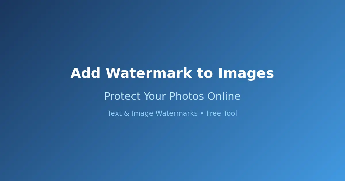 How to Add Watermark to Images Free Online - Protect Your Photos - Featured blog post illustration