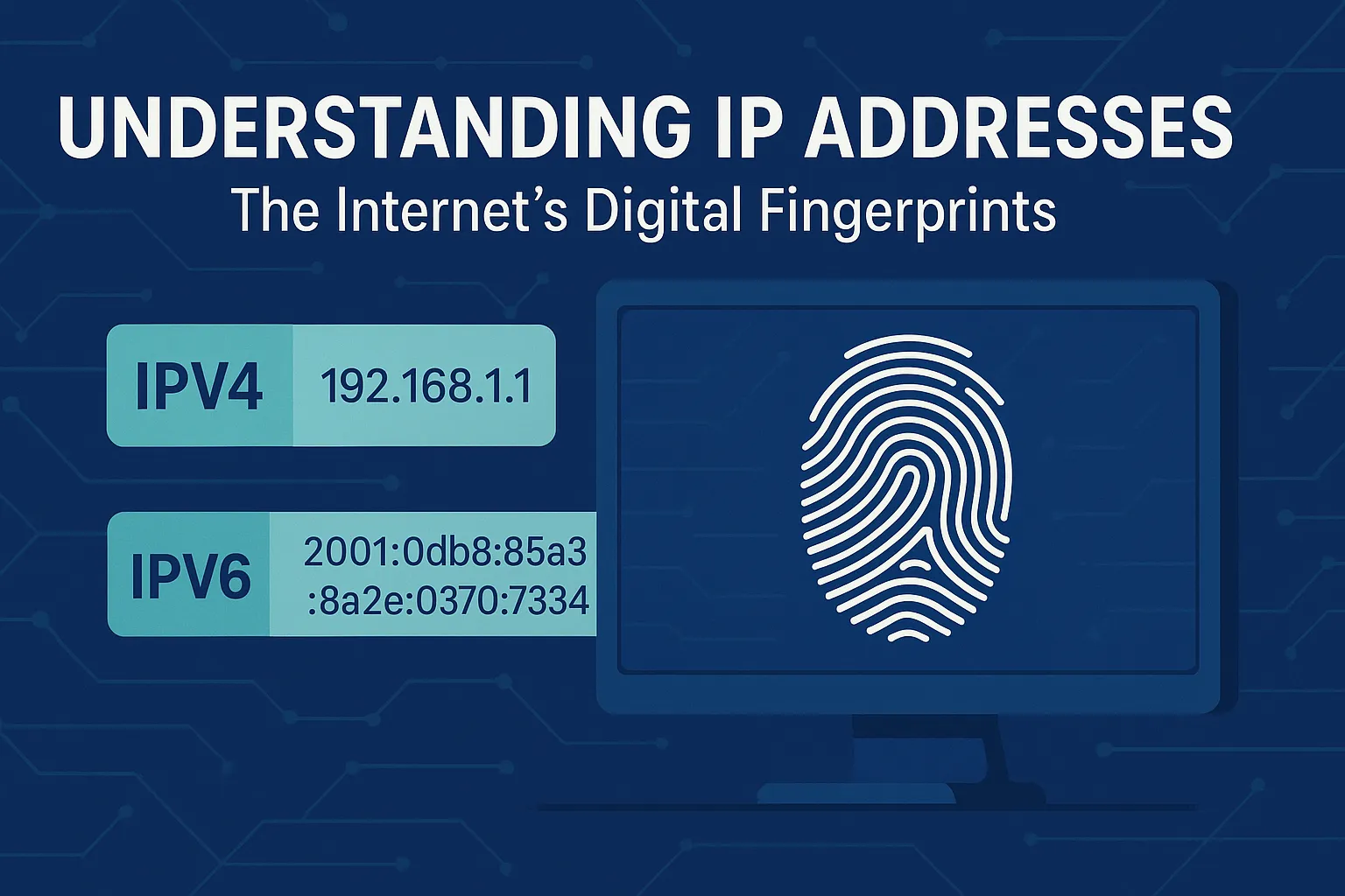 Understanding IP Addresses: The Internet's Digital Fingerprints - Featured blog post illustration