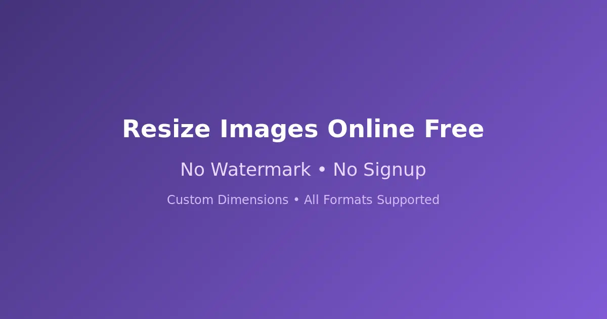 Resize Images Online Free - No Watermark, No Signup Required - Featured blog post illustration